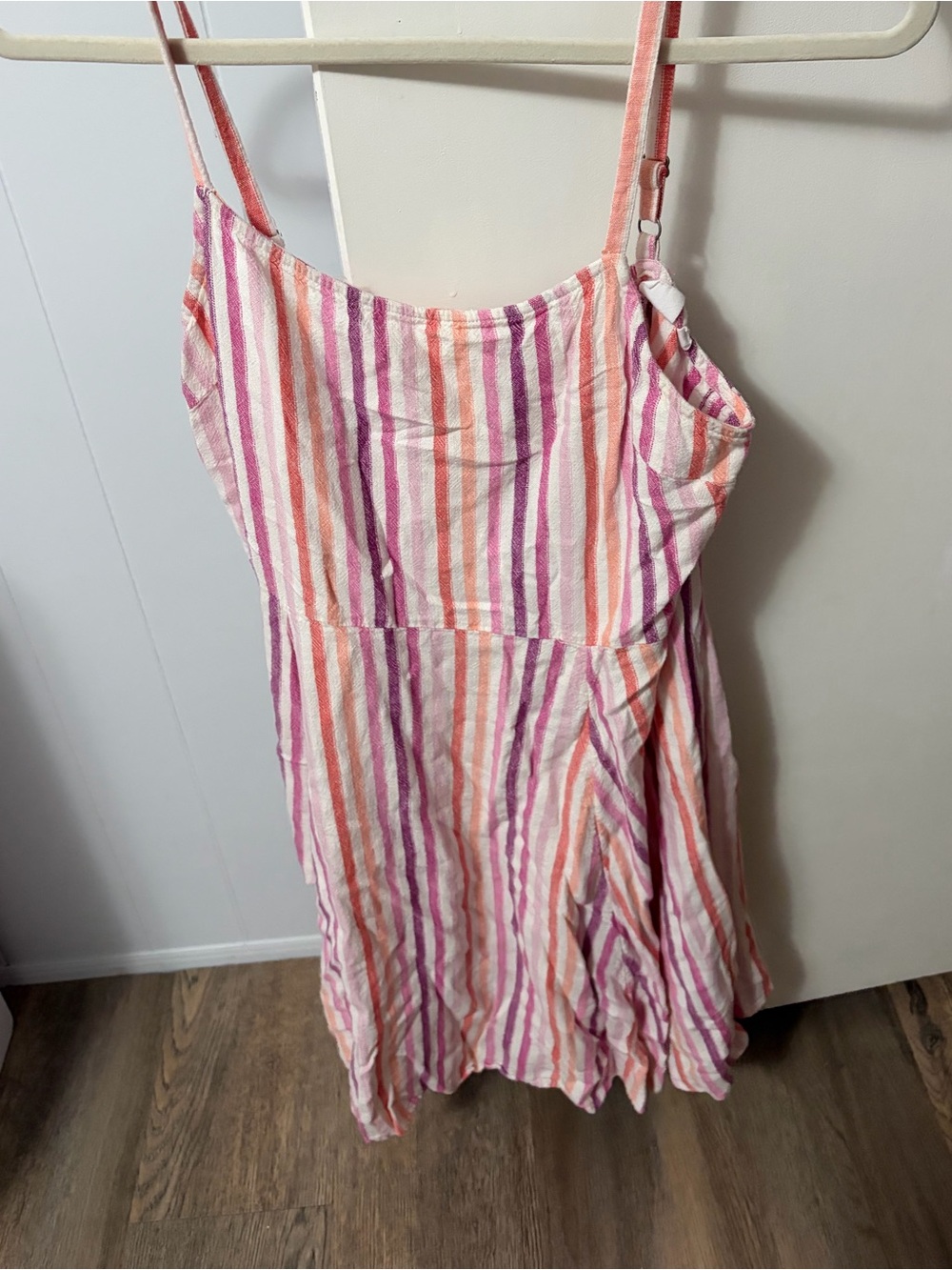 GAP Pink Orange Purple Striped Sundress